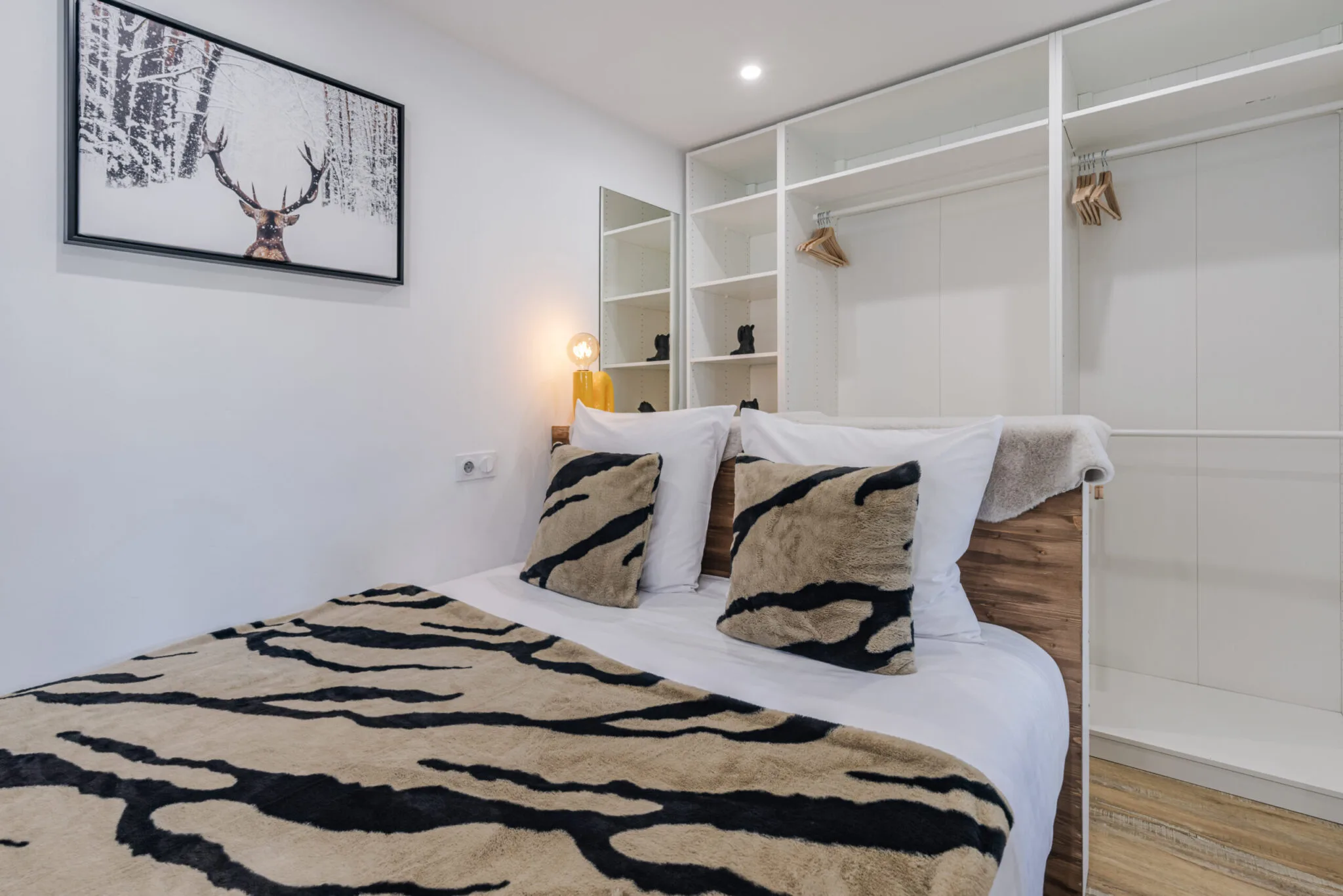 chambre cozy et confortable, linge et matelas de qualité hôtelière